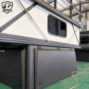 Huntoo - Cámper para Camioneta de 2 a 4 Personas, Techo Rígido, Carcasa Rígida, Cámper Desplegable para Camioneta - Product Image 3