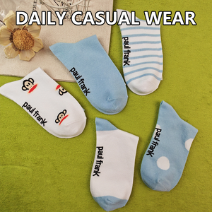 Calcetines Paul <span class=keywords><strong>Frank</strong></span> Julius Monkey, Lindos Calcetines de Dibujos Animados con Rayas Azules y Blancas y Puntos, Casuales, de Algodón y Elastano, Transpirables, con Licencia IP - Product Image 6