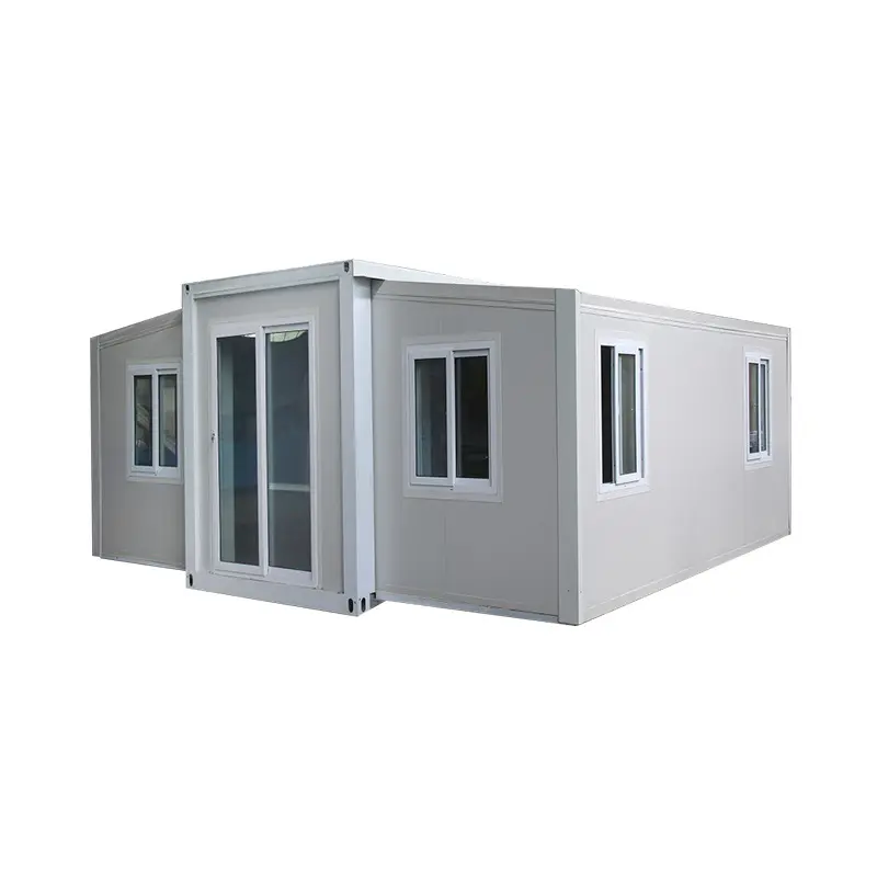 2 Bedroom 20ft 40ft Prefab Modular Foldable Expandable Container House With Toilet Bathroom Kitchen