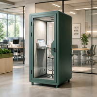 Cabine téléphonique insonorisée sur mesure pour immeuble de bureaux