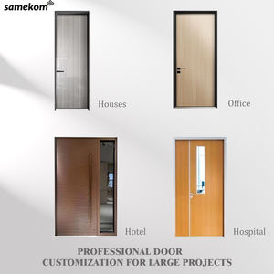 Envanter ucuz otel ahşap kapı katı ahşap otel için iç proje ahşap kapı - Product Image 5