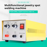 Soudeuse à points portative REALMAX 30A/50A/80A/100A pour bijoux, machine à souder les bagues, l'or, l'argent, les colliers, équipement de bijouterie