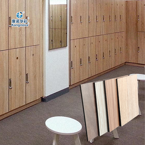 Kangnova Commercial <strong>Woodgrain</strong> HPL Locker-Fire Heat Resistant Waterproof 3 Compartment <strong>Wall</strong>/Partition Mount Minimalist Design - Product Image 1