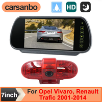 Caméra de recul étanche avec vision nocturne pour Opel Vivaro ou Renault Trafic 2001-2014, moniteur 7 pouces