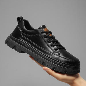 Nueva Llegada: Zapatos de Cuero Vacuno para Hombre, Casuales, con Suela Gruesa, que Aumentan la Altura, Modernos, Versátiles, Transpirables, Formales e Informales - Product Image 4