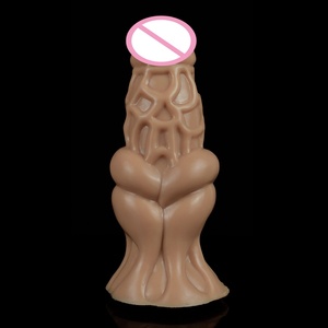 Adult Sex Toys Penis Enlargement Sleeve Reusable Condoms Silicone Hollow Delay Ejaculation <b>Dildo</b> Penis Sleeve Extender for Men - Product Image 5