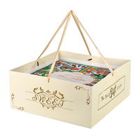 Boîte d'emballage en carton ondulé portable, imperméable et haut de gamme, imprimée sur mesure, pour fruits (pommes, oranges, kiwis, maïs) et cadeaux annuels