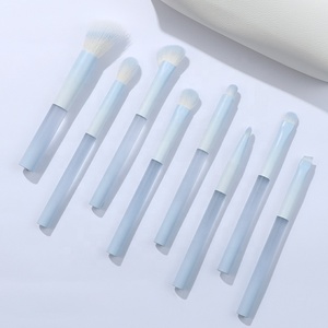 8 <span class=keywords><strong>Pcs</strong></span> Biểu Tượng Tùy Chỉnh Trang Điểm Bàn Chải Pastel Pha Trộn Mặt Mềm Tổng Hợp Mỹ Phẩm Nhãn Hiệu Riêng Bàn Chải Thiết Lập - Product Image 1