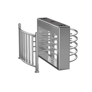उच्च बेच उत्पादों स्टेनलेस स्टील सुरक्षा घूमने वाला दरवाज़ा गेट कमर ऊंचाई दरवाजा बाधा घूमने वाला दरवाज़ा गेट अभिगम नियंत्रण के लिए