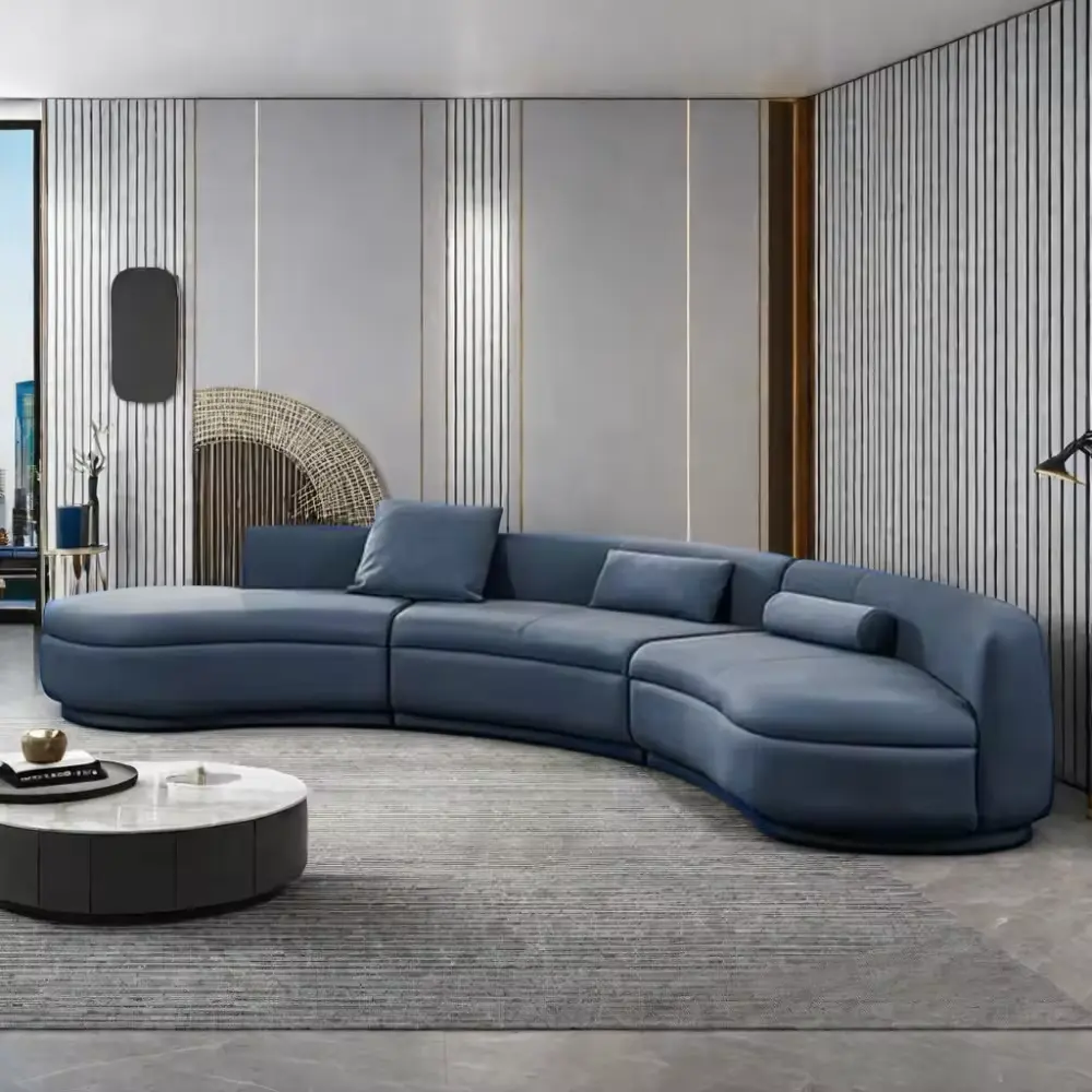 Черная u-образная форма среднего века секционный бархатный хлопок высшего качества Лучшая ткань представительский диван для гостиной