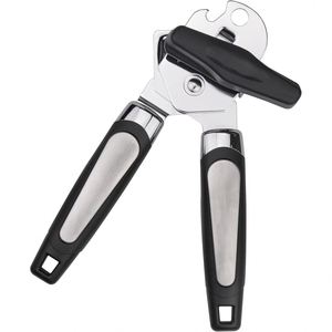 Ouvre-boîte multifonctionnel 3 en 1 en acier inoxydable robuste avec aiguiseur de couteau - Product Image 1