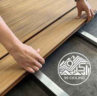 Suelo de Exterior Impermeable de WPC, Fácil de Instalar, con Sistema de Bloqueo, Aspecto de Madera, Sin Herramientas, para Bricolaje, para Balcón, Terraza