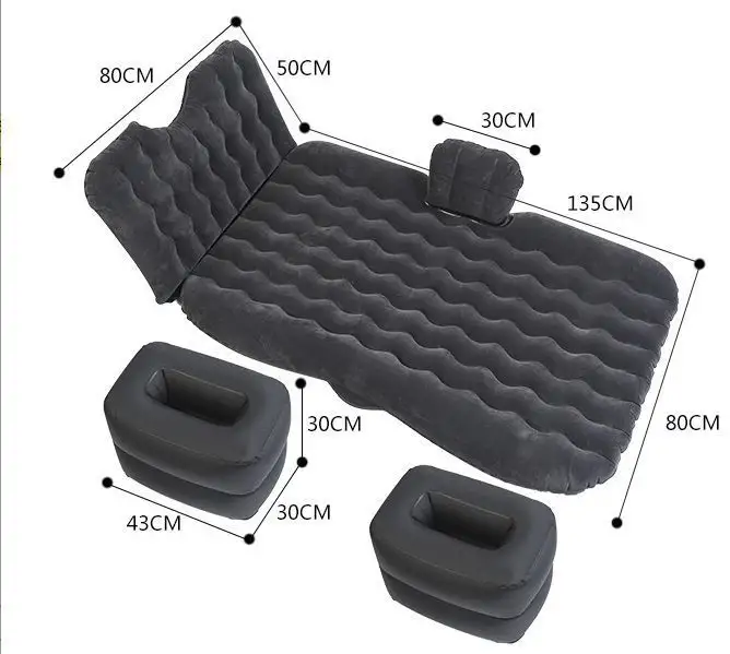 Portable Air Bed Inflatable Thickened Air Mattress for Car Travel Camping