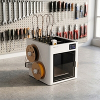 Imprimante 3D Snapmaker U1 haute efficacité avec système de filament automatique, changeur de 4 têtes d'impression, prise en charge du PLA, USB pour la production de petites séries