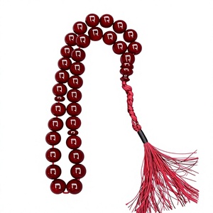Perles en résine colorées écologiques faites à la main, Tasbeeh, Misbaha, chapelet de prière islamique, vente en gros - Product Image 5
