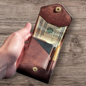 Nueva Cartera Compacta Multifuncional, Tarjetero de Cuero para Efectivo y Billetes - Product Image 2
