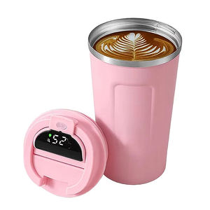 Tasse isotherme simple et élégante pour l'été, bouteille numérique intelligente en métal, fontaine à eau numérique, compatible avec tous les types de café - Product Image 3