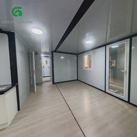 Maison modulaire, maison mobile, conteneur, maisons préfabriquées, mini-maisons préfabriquées, maison pliable extensible de luxe de 30 pieds, casa de portable