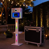Cabina de Fotos Instantánea Compatible con Cámaras DSLR, Soporte para Impresora SLR, Máquina de Selfies para Fiestas de Cumpleaños