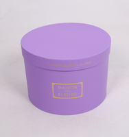 Boîte de tube en papier rigide rond avec logo personnalisé pour l'emballage de fleurs Revêtement UV Laminage brillant gaufrage estampage à chaud (recyclable)