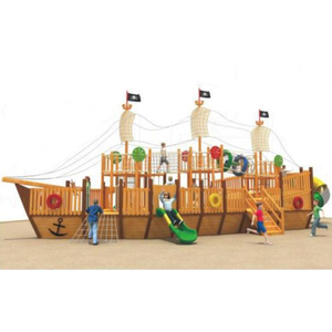 Sáng Tạo Chất Lượng Cao Composable Tàu Cướp Biển Thiết Kế Trẻ Em Của Bằng Gỗ Trượt & Leo Khung Tùy Chỉnh Trẻ Em 'Sân Chơi Ngoài Trời - Product Image 2