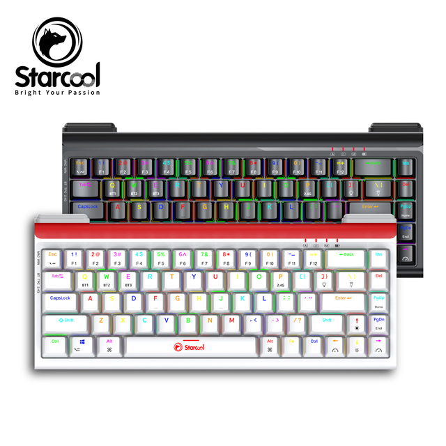 Wholesale Mechanical Keyboard 68 Keys Hot Swappable RGB Backlit Wireless 2.4G Gaming Keyboard