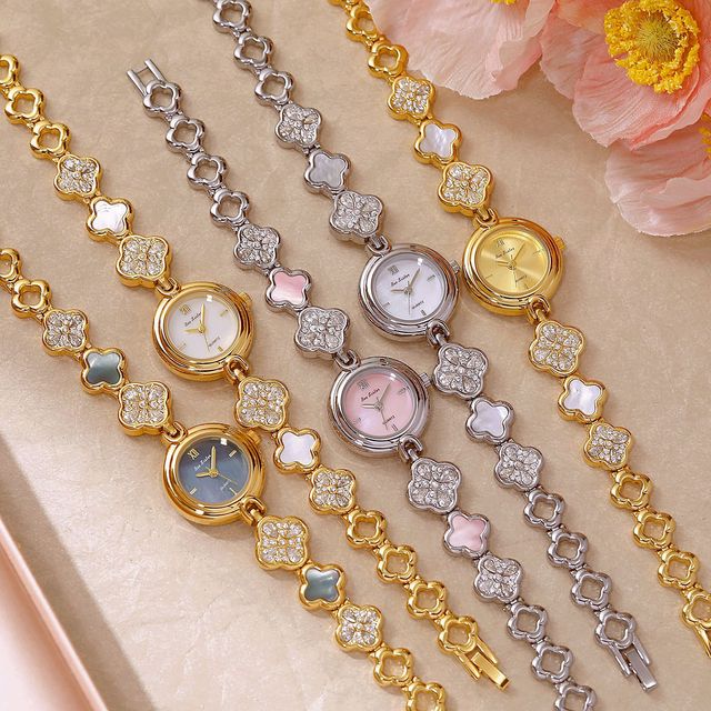 BS FA1903 "Lucky Guardian" New Manufacturer Clover Natural Color Shell Premium Sakura Pink Atmosphere Watch
