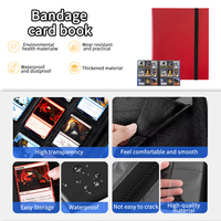Reliure pour cartes à collectionner compatible avec les albums à cartes à 9 pochettes, porte-cartes de jeu à chargement latéral à 360 anneaux