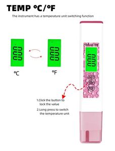 Stylo de testeur de qualité de l'eau multifonction 4-en-1 MF-01 | TDS/<span class=keywords><strong>PH</strong></span>/EC/mesure de température portable pour l'eau potable 2025 - Product Image 5