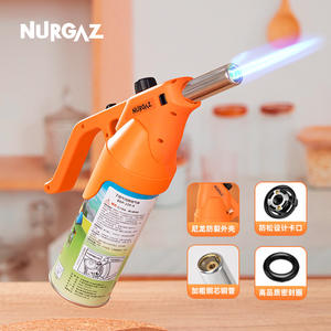 Nurgaz - Lanzallamas de mano para exteriores, pulverizador de GLP, encendedor de fuego con llama ajustable, 16x7.6x27cm, acero inoxidable - Product Image 5