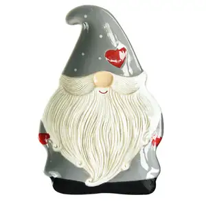 2024 Santa Claus tray creative Western-style ceramic shallow plate tableware household/party christmas concept plates