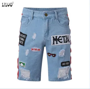 Hoge Kwaliteit Jeans Shorts Mannen Zomer Stretch Denim Broek Jongens Korte Broek Jong Jeans Fit Skinny Ademend Vijf Broek