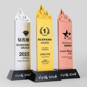 Trofeo in Alluminio Aeronautico Personalizzato per Premiazione Aziendale Annuale, Trasferimento Termico, Novità 2026, Eccezionale Riconoscimento Aziendale - Product Image 1