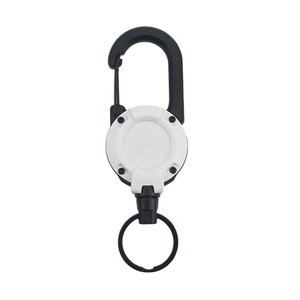 Nhiệm vụ nặng nề mạnh mẽ <span class=keywords><strong>Carabiner</strong></span> có thể thu vào huy hiệu Reel Keychain bán buôn - Product Image 4