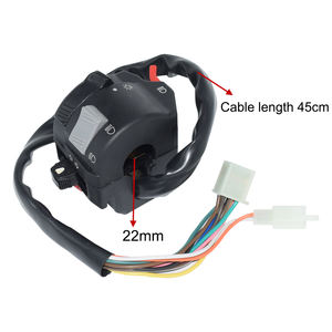 7/8 "22mm <span class=keywords><strong>moto</strong></span> ATV guidon commutateurs de commande phare antibrouillard lumière <span class=keywords><strong>clignotant</strong></span> klaxon bouton de commutation avec <span class=keywords><strong>faisceau</strong></span> de câblage - Product Image 5