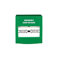 Point de rappel manuel à double pôle (DPDT) réinitialisable à briser la vitre pour déverrouillage d'urgence de porte, DC 12V/24V 3A/36V, en plastique ABS, pour usage intérieur