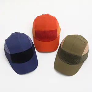 Casquette de baseball japonaise personnalisée de couleur assortie à séchage rapide Casquette de camp imperméable à 5 panneaux Casquette de camping-car de randonnée à 5 panneaux