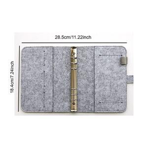 Carpeta de Hojas Sueltas A6 de Fieltro, Funda para Cuaderno con Ranura para Bolígrafo y Porta Tarjetas para Uso Escolar y de Oficina, Funda Delgada para Cuaderno para Regalo - Product Image 1
