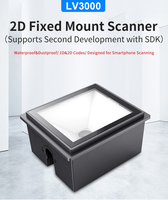 Papier gedruckter mobiler Bildschirm LV3000 USB RS232 RS485 Wiegand E-Payment Ticket automat 1D 2D Qr Code Scanner
