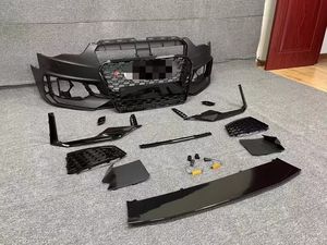 Grille de pare-chocs avant <span class=keywords><strong>noir</strong></span> brillant pour <span class=keywords><strong>Audi</strong></span> A5 Nouvel état RS5 B9 Style Kits de carrosserie Mise à niveau de la conversion en matière plastique - Product Image 3