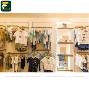 Premium Modern Apparel Boutique Fashion Stand <b>Wall</b> Shelf Cabinet Checkout Counter Fixture - Product Image 5