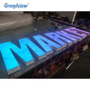 Tùy chỉnh Acrylic 3D LED Đăng đầy đủ màu sắc không thấm nước trong nhà/ngoài trời quảng cáo kinh doanh xây dựng biển báo - Product Image 1