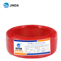 Cable eléctrico desnudo de un solo rollo de 100m de alta temperatura, Conductor de cobre de PVC Flexible para cableado de Casa de construcción