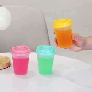 Vasos Portátiles de PP de 12 oz, Mate, para Cumpleaños, Bodas, Piscina, Fiestas, Café, Leche, Té, Bebidas Frías - Product Image 1