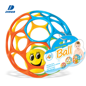 Infant Sensory Activity Rolling Handbell <strong>Oball</strong> Rattle Easy Grasp Rattle Noise Ball for Baby Plastic Shaking Ball with Sound - Product Image 1