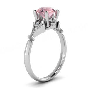 Argent sterling 925 luxueux pavé de quartz rose argenté dendritique quartz rose quartz pas cher - Product Image 2