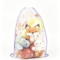 Sac à dos à cordon personnalisé pour enfants, motif dessin animé, en PE, pour le rangement des jouets, compatible avec diverses utilisations