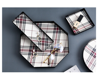 Plateau usb en Faux cuir, soirées, taille personnalisée, bac à parfum de vanité en métal avec pour la commode et organisateur de bijoux d'ornement