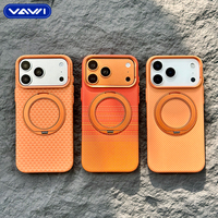 VAWI B451 Série d'autocollants aquatiques, étui en fibre d'aramide avec protection à 360° °   Support rotatif pour Samsung S23 S24 S25 S26 Ultra Plus pour iPhone 17