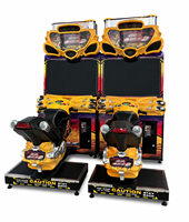 Machine d'arcade de course de motos commerciale reconditionnée, simulateur de jeu à monnayeur, équipement pour centres de divertissement intérieurs, en métal